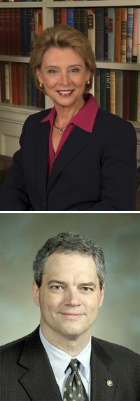 Top: Gov. Christine Gregoire. Bottom: Rep. Ross Hunter.