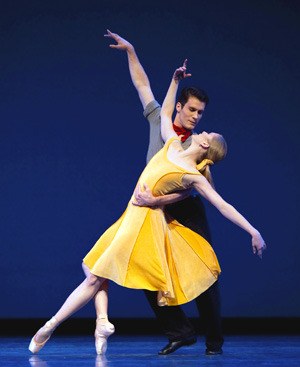 Pacific Northwest Ballet principal dancers Carla Körbes and Seth Orza in Christopher Wheeldon’s 'Carousel