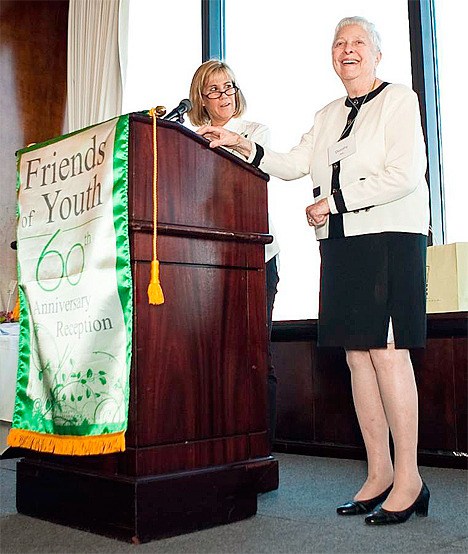 Mary Fleckenstein Simpson (left)