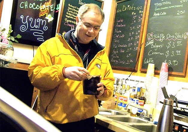 Mike Edgar recently opened his Heavenly Cafe at the Bellevue Square Mall