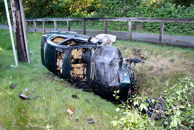 The driver of this BMW was arrested by Bellevue Police for driving under the influence.