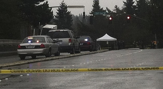 Bellevue Police investigate a fatal vehicle-versus-pedestrian collision at the intersection of Northeast 12th Street and 124th Avenue Northeast.