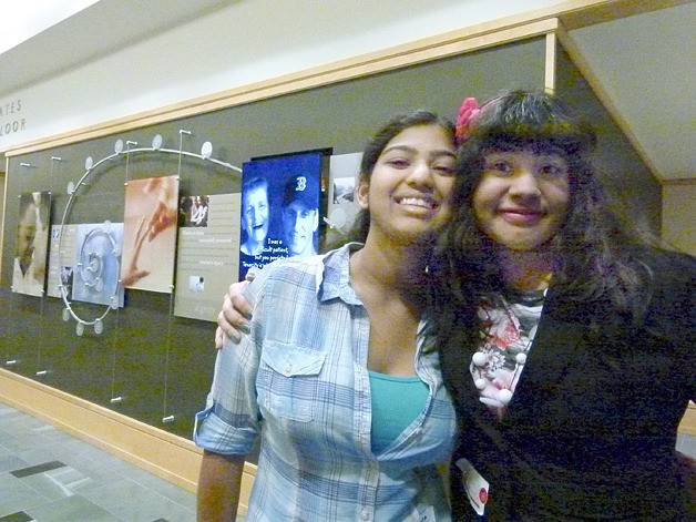 Interlake High School students Nivedita Potapragada and Anais Gurrola attended a half-day science symposium at the Fred Hutchinson Cancer Research Center in Seattle.