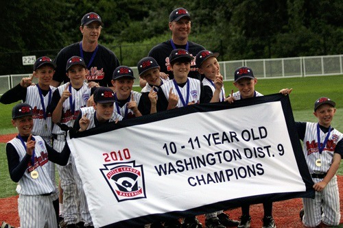 Bellevue West Little League won the 10-11-year-old District 9 championship. The team is