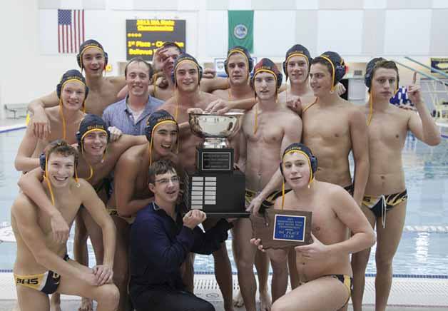 Bellevue with its state title trophy