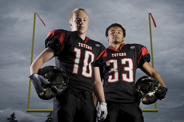 Quarterback and defensive back Austin Lee (left) will team with running back and linebacker Acie Black to try and get the Totems in the win column in 2011.