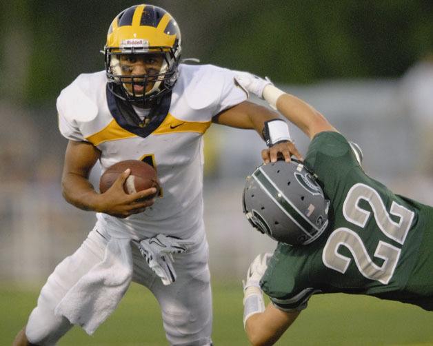 Bellevue quarterback and defensive back Tyler Hasty and the class of 2012 are in search of a fourth straight 3A state football title.