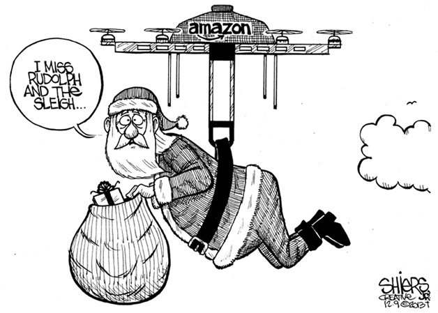 Delivering gifts may be a little different for Santa in the future.