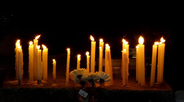 A candlelight vigil attracted about 35 people Dec. 30 at Bellevue's Downtown Park