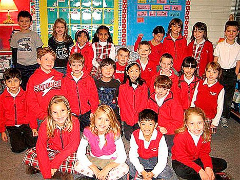 St. Louise School Second Graders shared a “trading-card” project with the Jewish Day School.