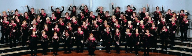 Pacific Sound Chorus is the 2013 regional champions of the Sweet Adelines a cappella contest.