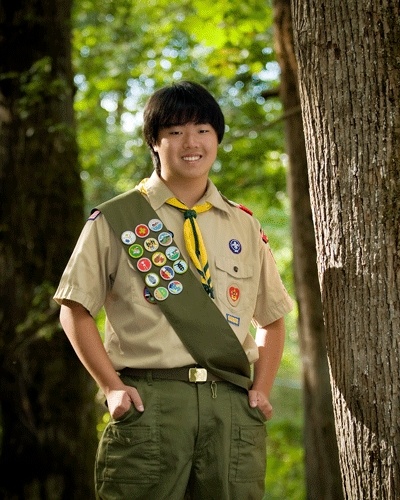 Ben Lawry helped clear dense brush at Issaquah's Bersten Park and earned his Boy Scout Eagle project on Halloween.