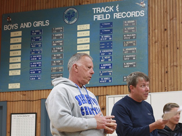 Bellevue Christian's Larry Royce (left)