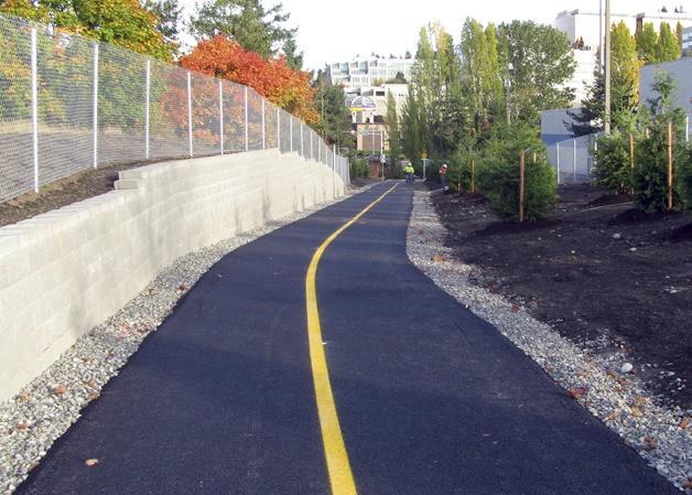 A new section of the Mountains to Sound Greenway was completed last week to connect the north and south sides of Factoria.