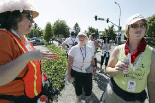 Breast Cancer walkers Jennifer Keller