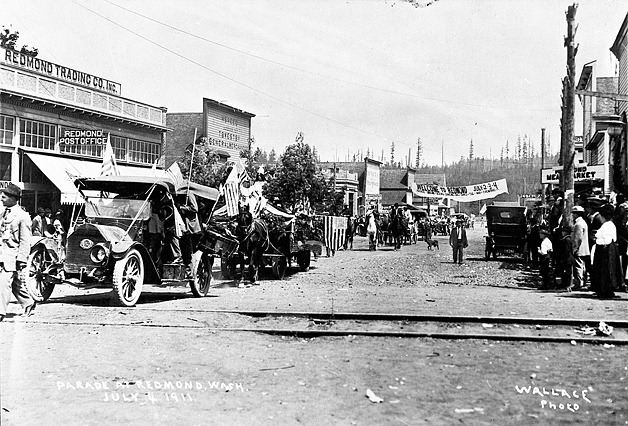 1911 Independence Day Parade in neighboring Redmond. Alas