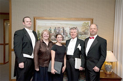 From left: Tenor soloist James Walters