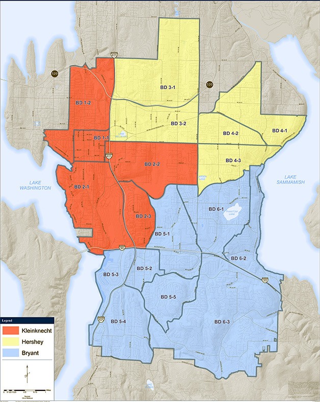 A map of the three new sectors