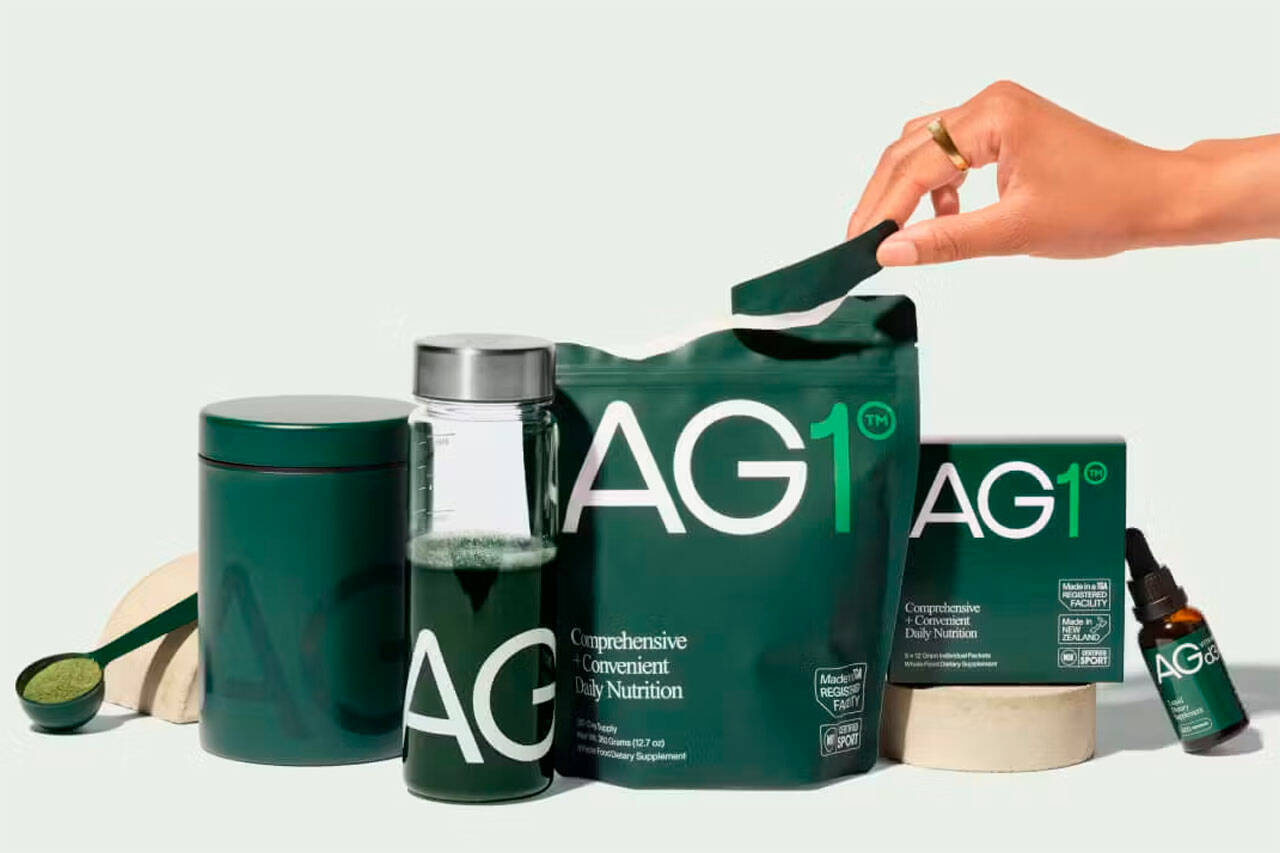 AG1 Athletic Greens bottle: Free promotion for December 2023