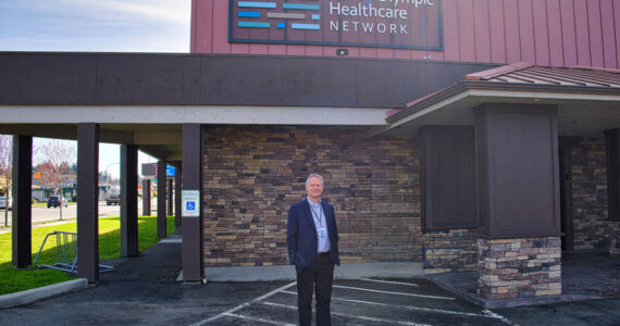 CEO Michael Maxwell, MD, in front of NOHN’s Eastside location. (Photo courtesy of NOHN)