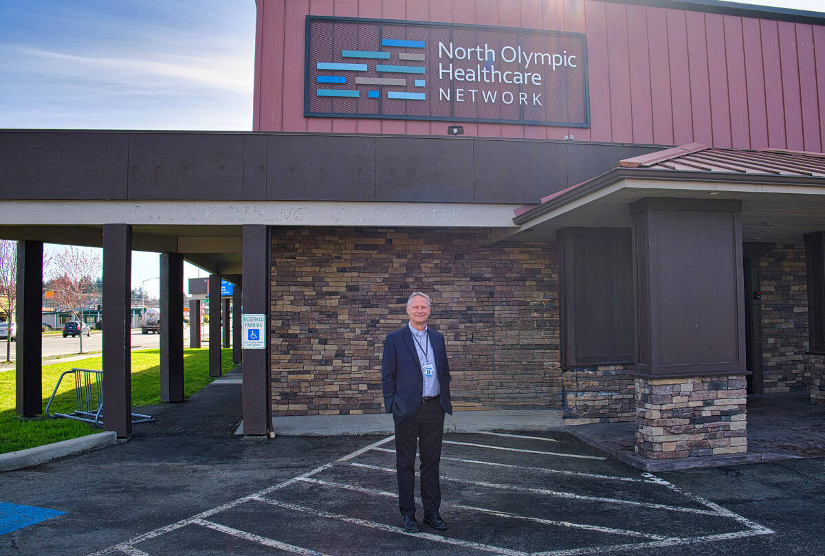 CEO Michael Maxwell, MD, in front of NOHN’s Eastside location. (Photo courtesy of NOHN)