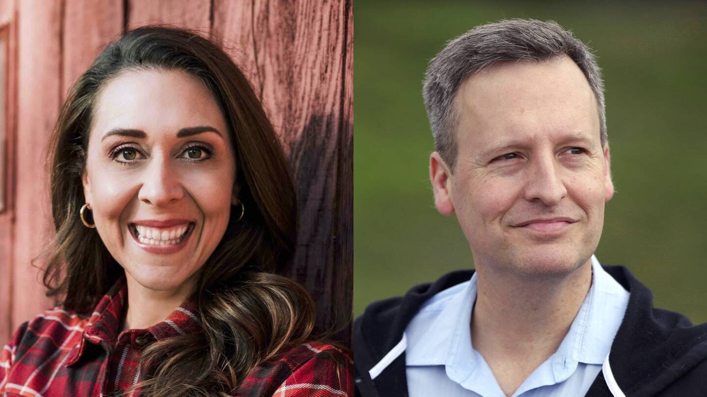 Republican Jaime Herrera Beutler, left, and Democrat Dave Upthegrove, right, are competing in the 2024 Washington state lands commissioner race. (Photos courtesy of campaigns)